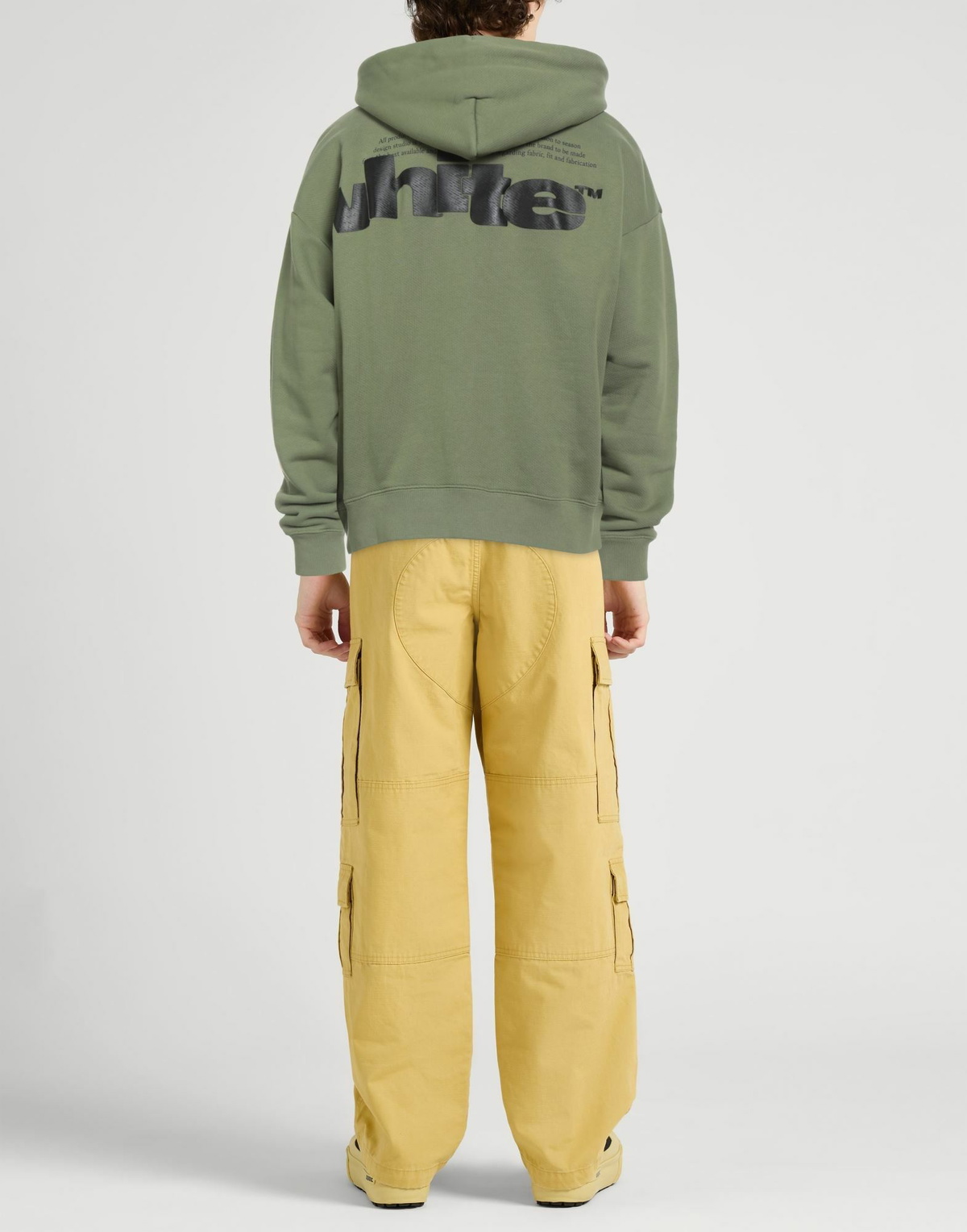 Off-white Mens Sweatshirt in Military green