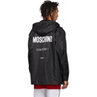 Moschino Black Logo Hooded Jacket