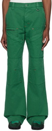 Marine Serre Green Workwear G. Dye Pants