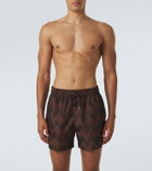 Frescobol Carioca Rio printed jacquard swim trunks