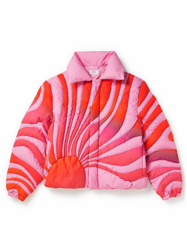 Photo: ERL - Quilted Cotton Down Jacket - Pink