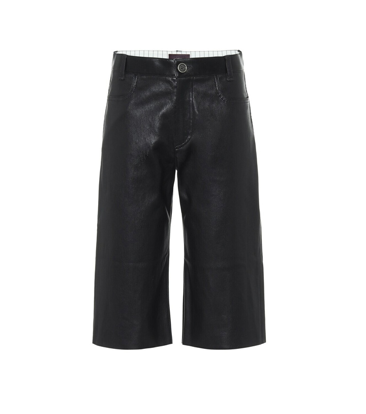 Photo: Stouls Sofiane leather Bermuda shorts