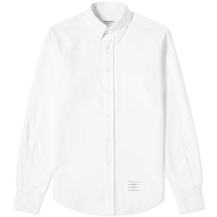 Photo: Thom Browne 4 Bar Oxford Shirt White