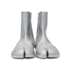 Maison Margiela Silver Metallic Flat Tabi Boots