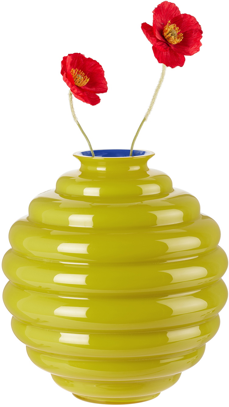 Dolce & Gabbana Yellow Venini Edition Medium Déco Vase