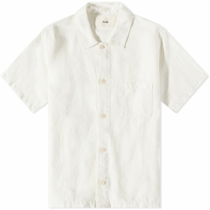 Photo: Folk Men's Natural Seoul Shirt in Off White