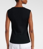 Róhe Ribbed-knit cotton-blend tank top