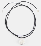 Magda Butrym Rose silver and leather necklace