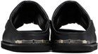 Toga Virilis Black Embroidered Sandals