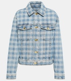 Ami Paris Checked denim jacket