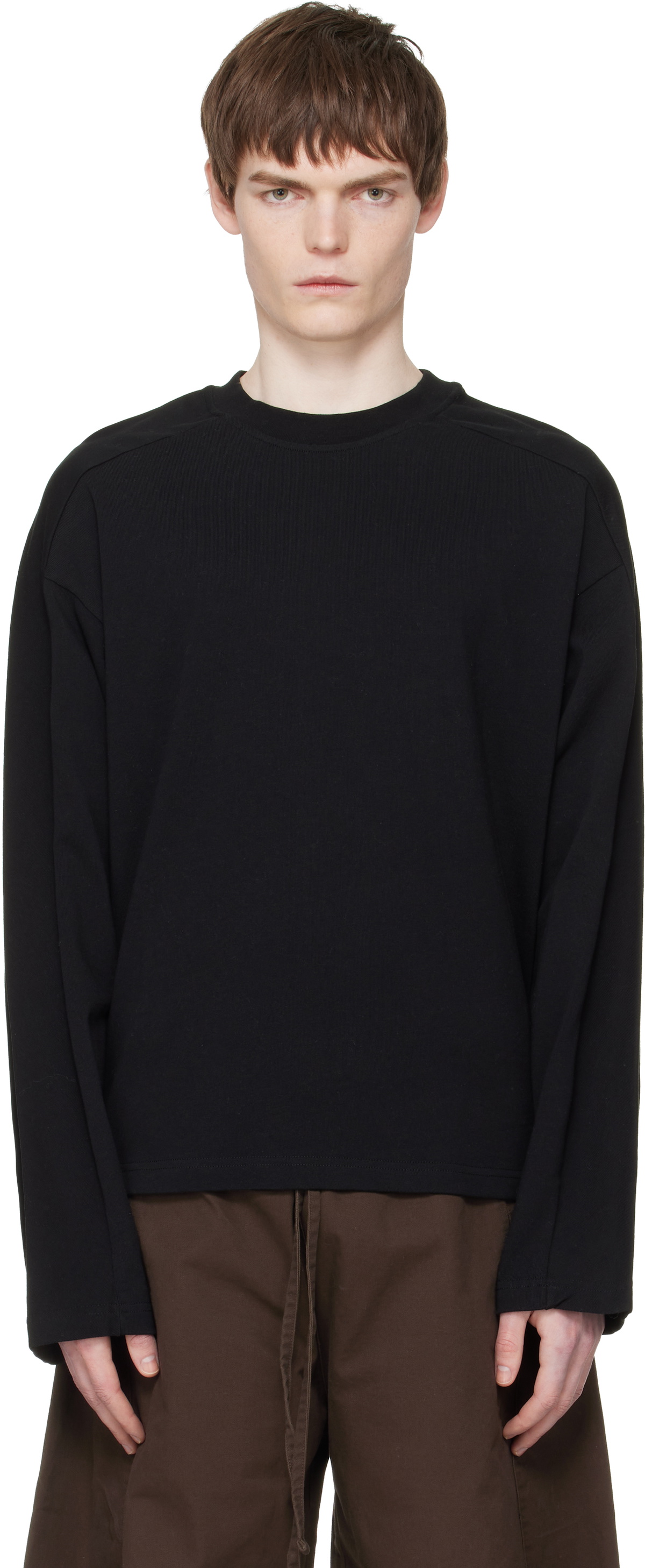 Entire Studios Black Heavy Long Sleeve T-shirt Entire Studios