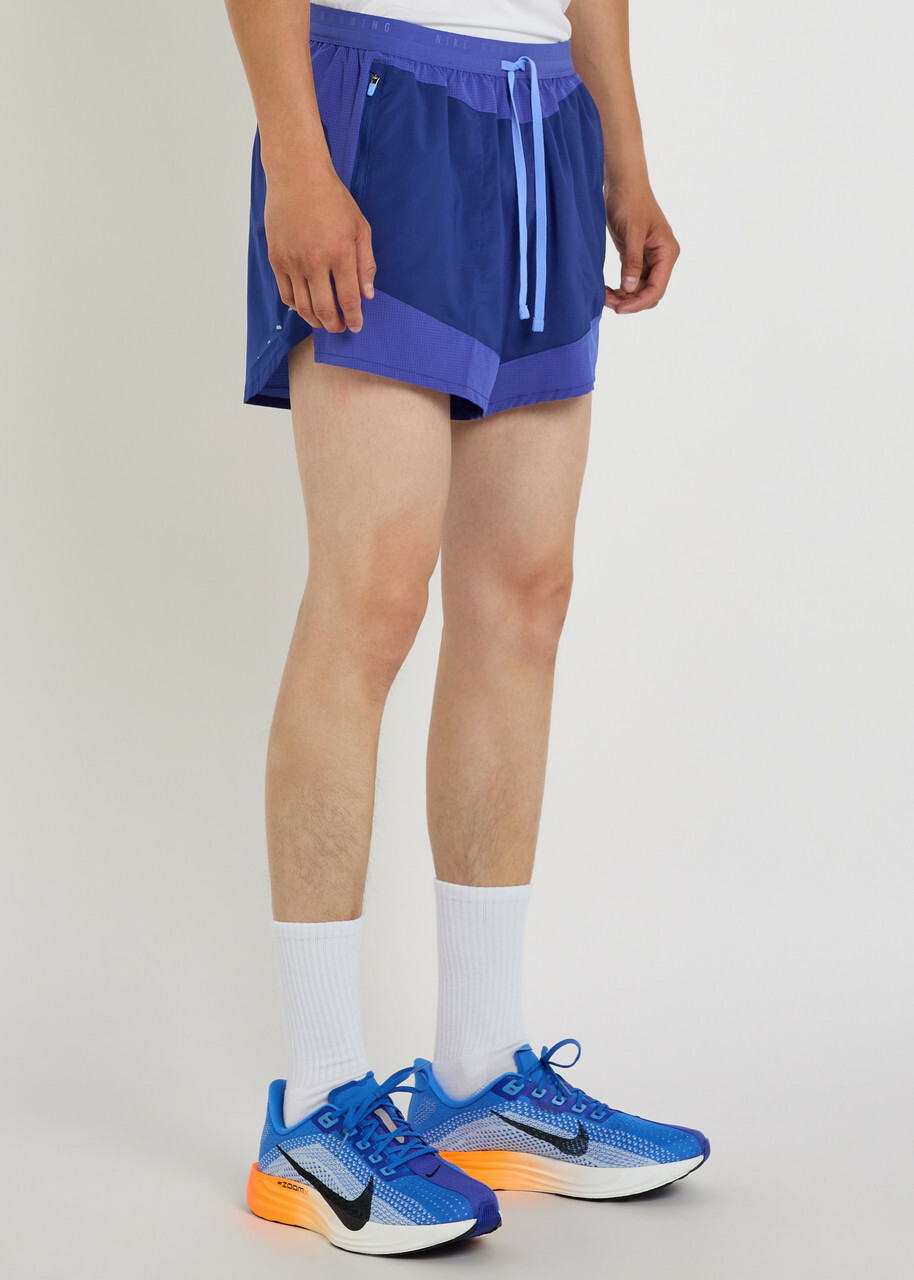 Nike Stride Dri-fit 5" Panelled Running Shorts Blue