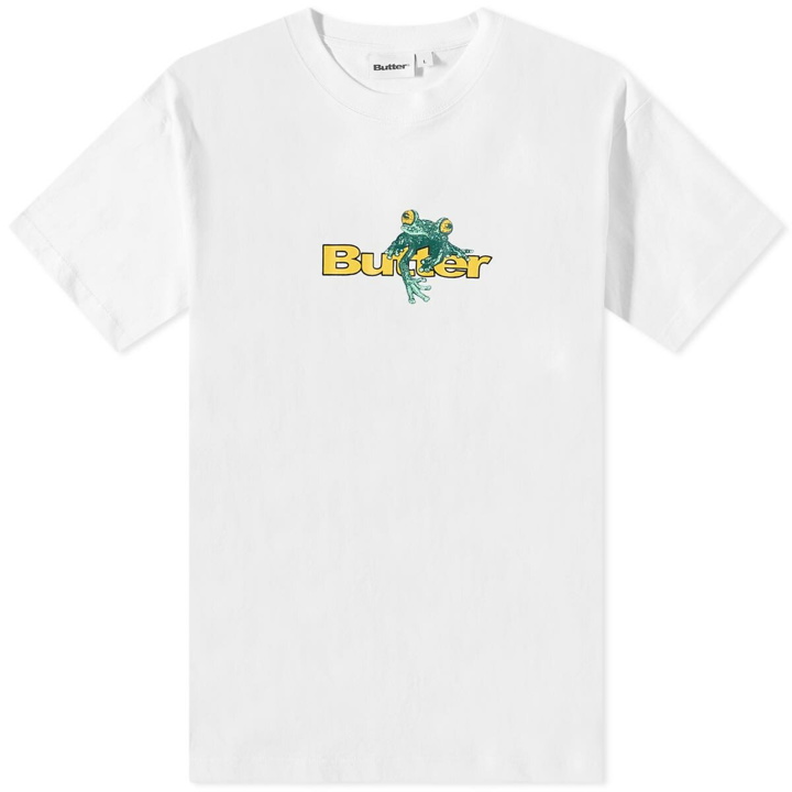 Photo: Butter Goods Men's Tree Frog Logo T-Shirt in White
