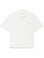 Danton - Logo-Embroidered Cotton-Poplin Shirt - White