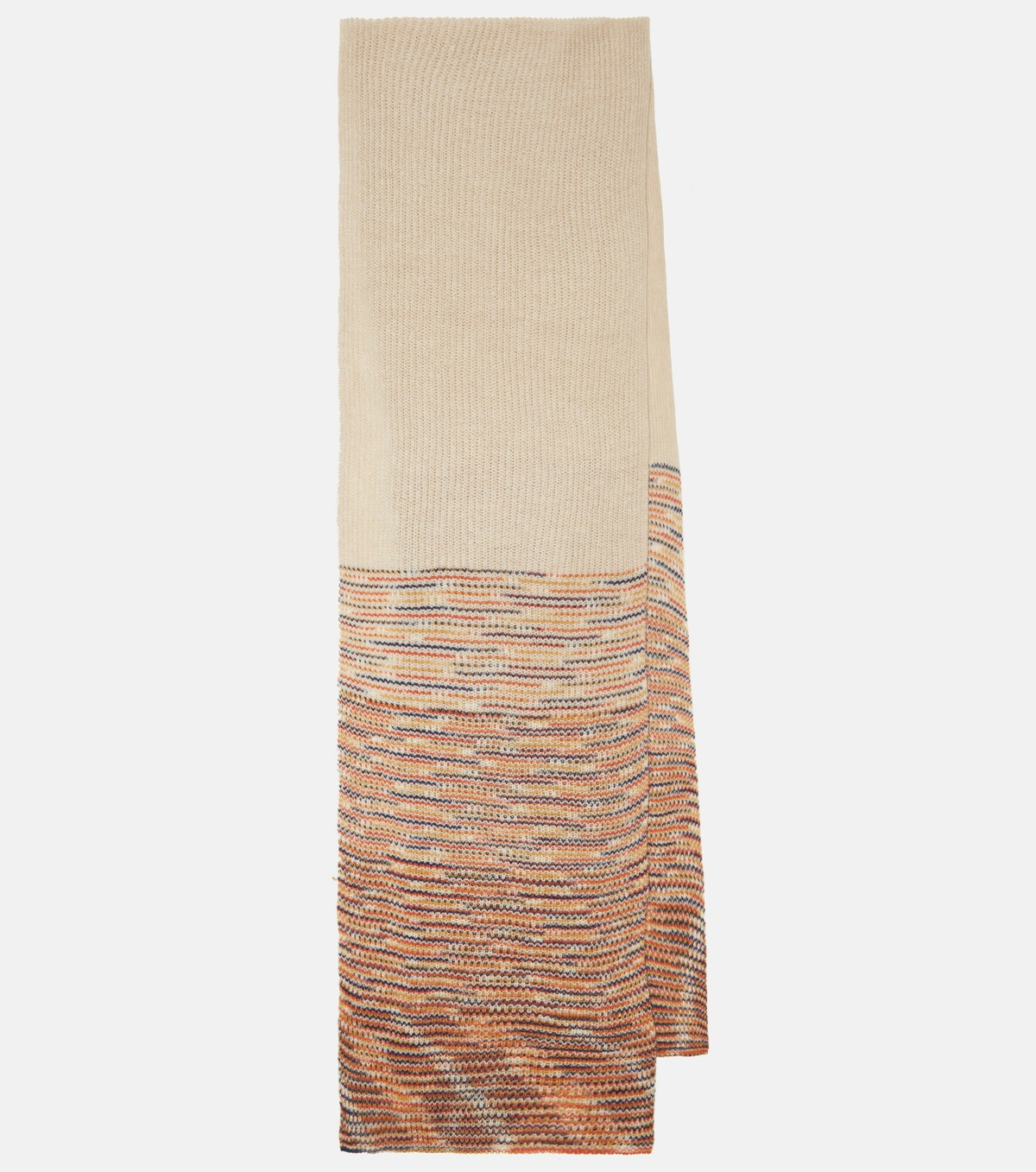 Châle Vintage Missoni Authentique - 100% Soie - Motif Géométrique Multicolore - Occasion Bon État