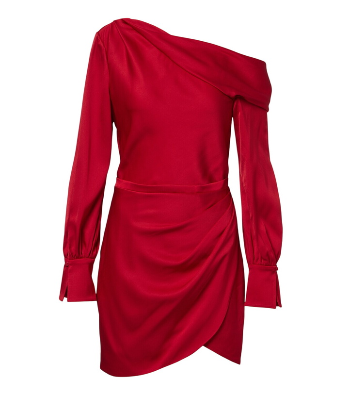 Photo: Simkhai Cameron draped satin minidress