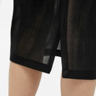 Auralee Women's Elastic Sheer Nylon Skirt in Black