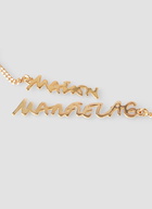 Reverse Mode Signature Earrings in Gold