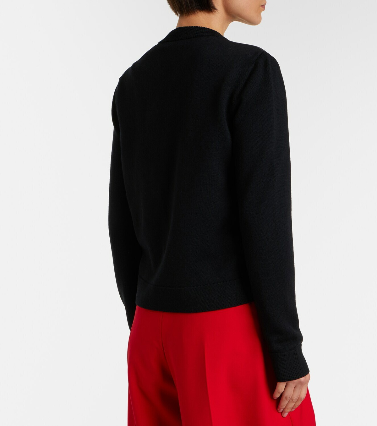 Moncler Down-paneled virgin wool cardigan