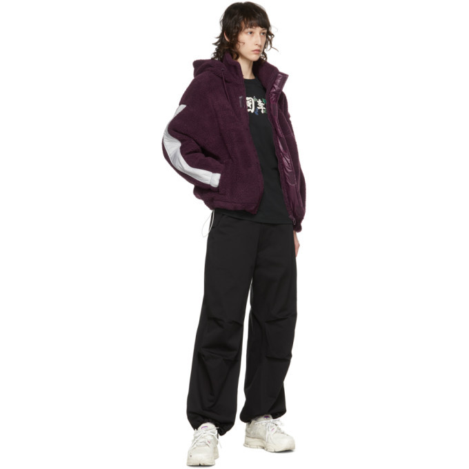 Li-Ning Purple Fleece Hooded Jacket