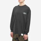 Neighborhood Men's Long Sleeve Sulfer Dyeing T-Shirt in Black