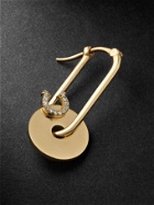 Foundrae - Horseshoe Gold Diamond Single Earring