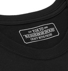 Neighborhood - Printed Cotton-Jersey T-Shirt - Black