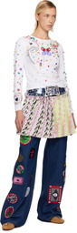 Chopova Lowena Multicolor Strobe Carabiner Miniskirt
