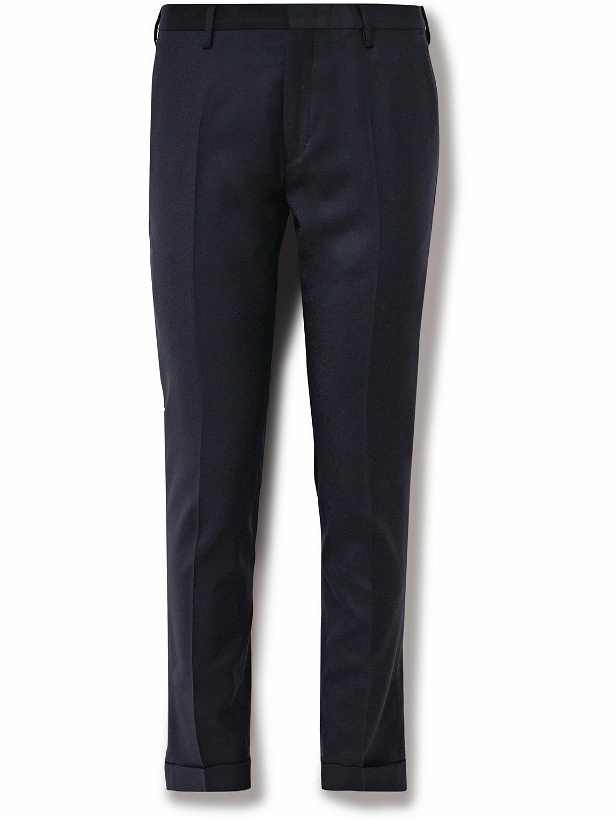 Photo: Paul Smith - Slim-Fit Wool and Cashmere-Blend Trousers - Blue