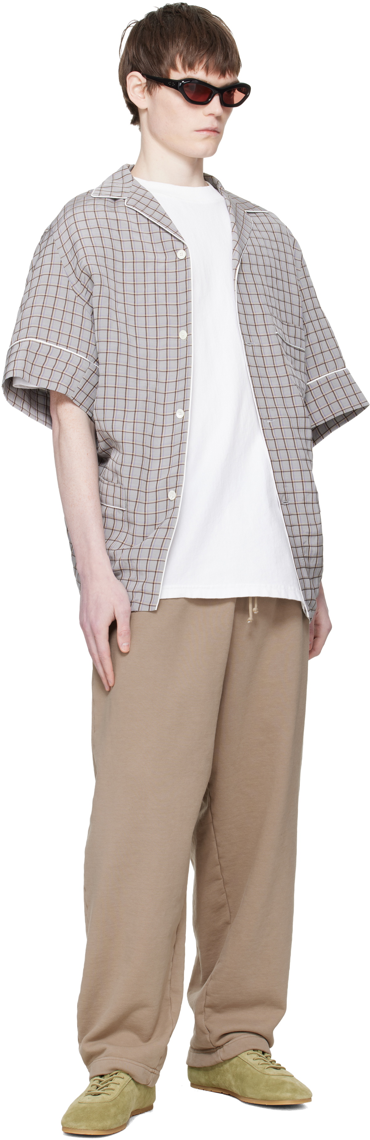 Hed Mayner Brown Drawstring Sweatpants