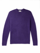 PIACENZA 1733 - Brushed-Wool Sweater - Purple