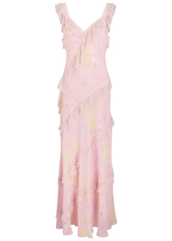 LoveShackFancy Chessie floral cotton maxi dress LoveShackFancy