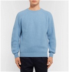 Anderson & Sheppard - Ribbed Cashmere Sweater - Blue