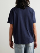 JW Anderson - Appliquéd Cotton-Jersey T-Shirt - Blue