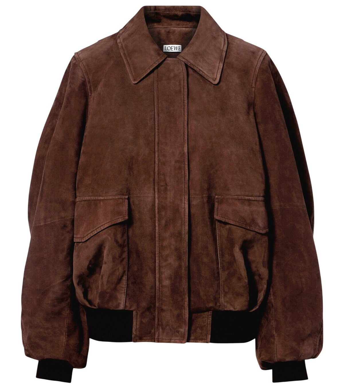 ジャケット・アウター Vintage Loewe fly front suede jacket Loewe Suede bomber jacket Loewe
