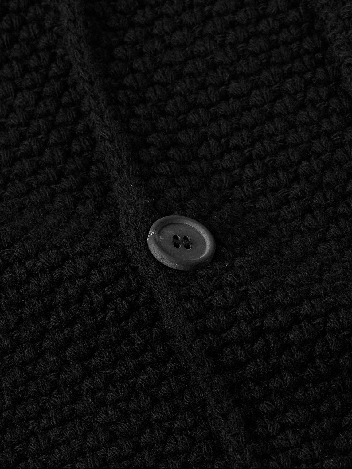 Anderson & Sheppard - Merino Wool and Cashmere-Blend Cardigan - Black