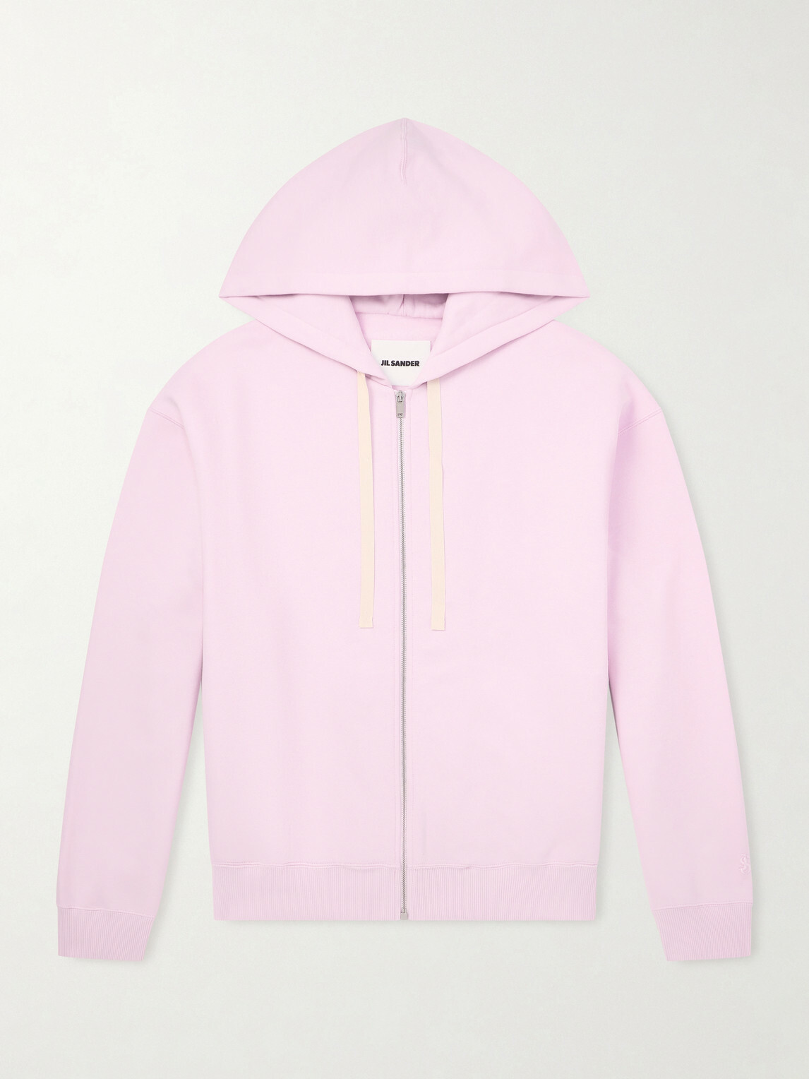 Jil Sander - Cotton-Jersey Zip-Up Hoodie - Pink