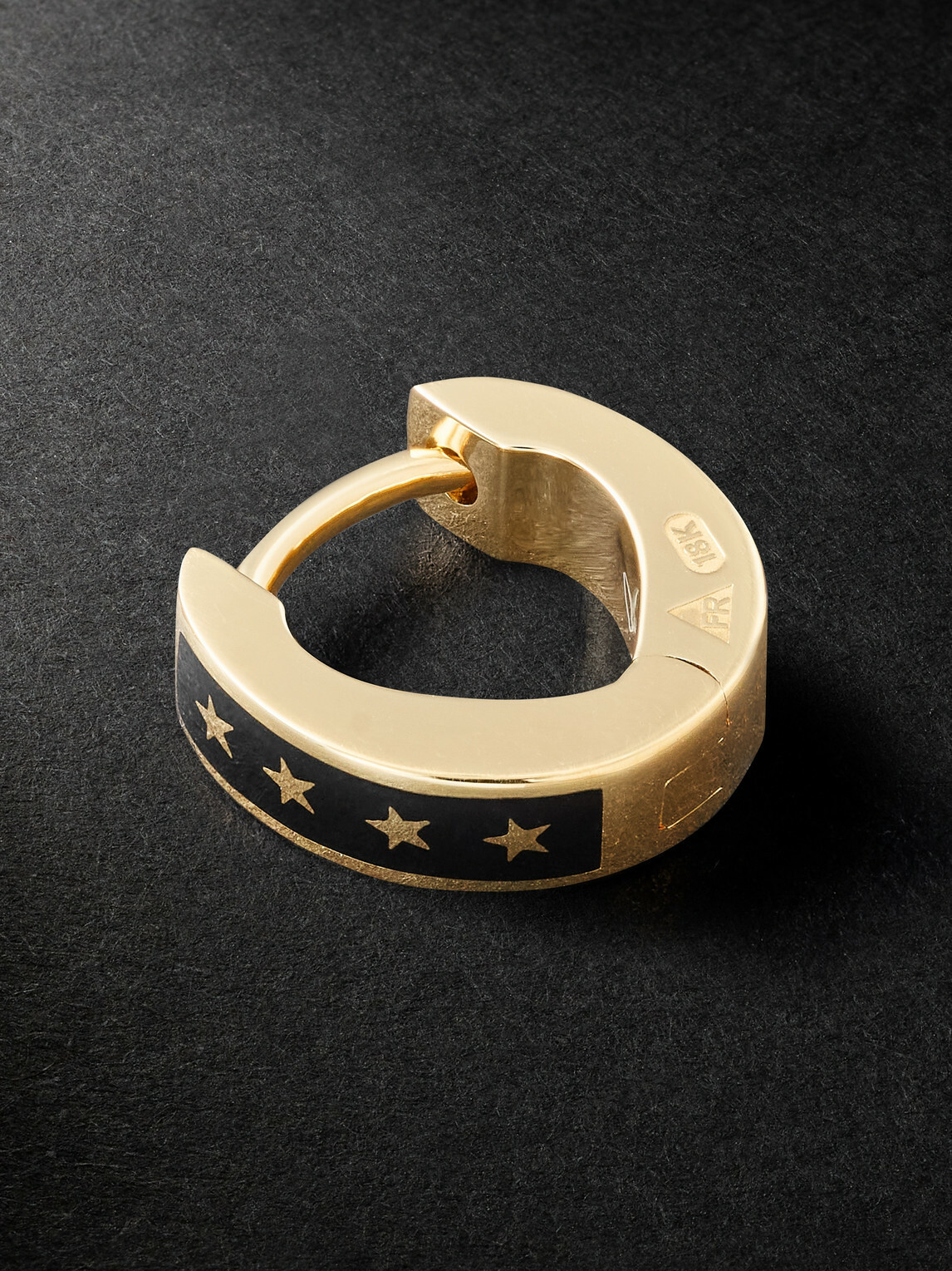 Foundrae - Resilience Tenet 18-Karat Gold Ceramic Earring