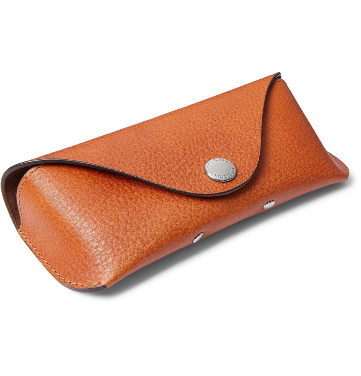 Photo: Brunello Cucinelli - Full-Grain Leather Sunglasses Case - Brown