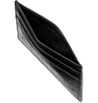 BALENCIAGA - Logo-Print Croc-Effect Leather Cardholder - Black