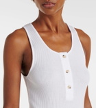 Vince Mixed Media cotton tank top