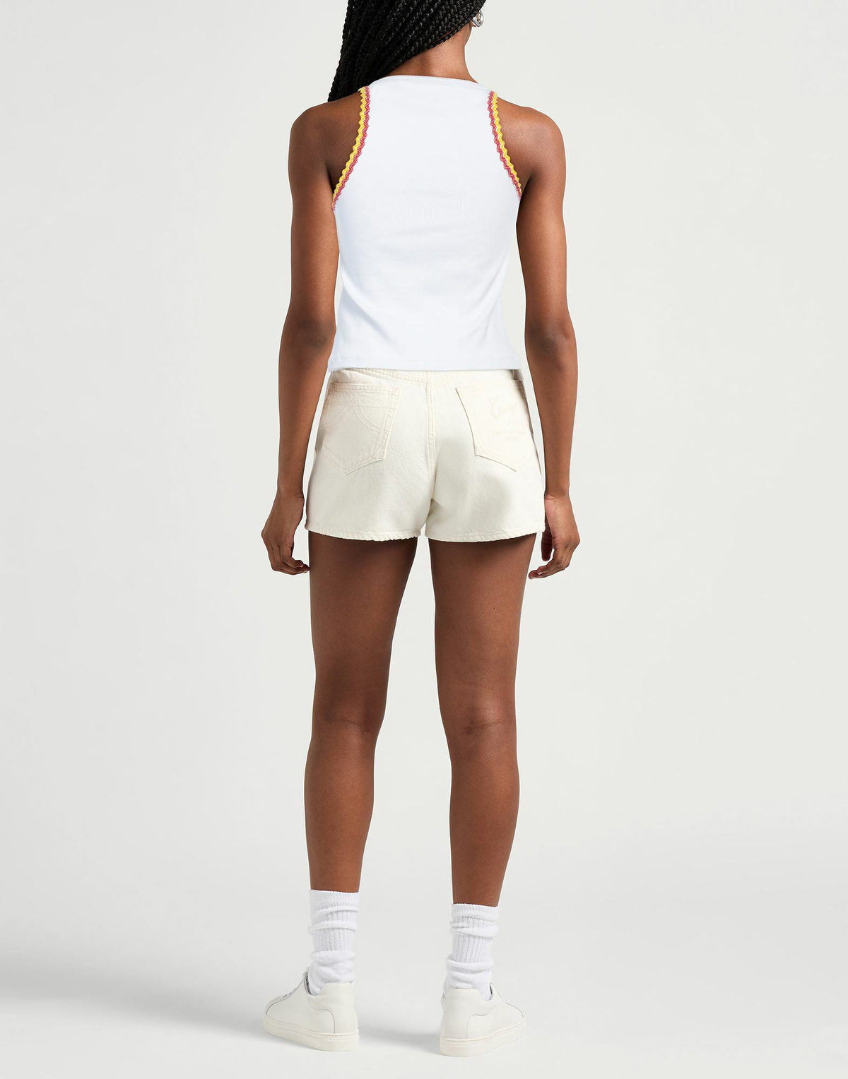 Msgm Womens Tank top in White
