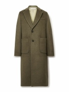 Our Legacy - Robe Melton Wool-Blend Overcoat - Green