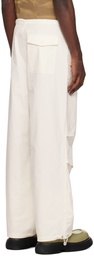 Dion Lee Beige Toggle Parachute Trousers