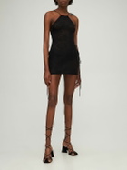 MARCO RAMBALDI Knit Mohair Blend Mini Halter Dress