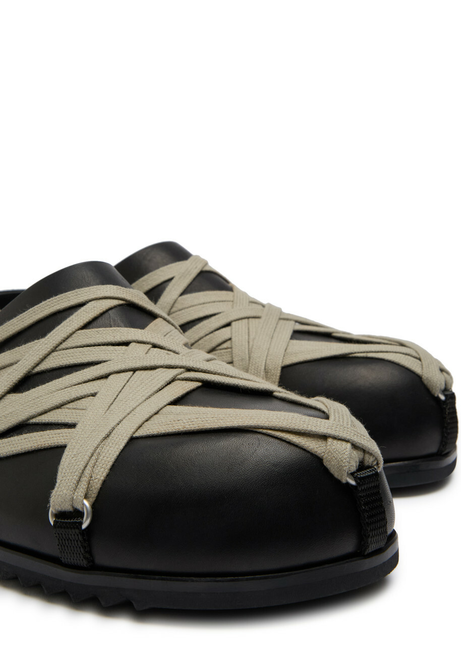 サンダル Rick Owens Megalaced Leather Mule Rick Owens Megalaced Leather Mules | Saks Fifth Avenue