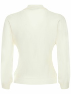 ALBERTA FERRETTI Wool Blend Knit Polo Sweater