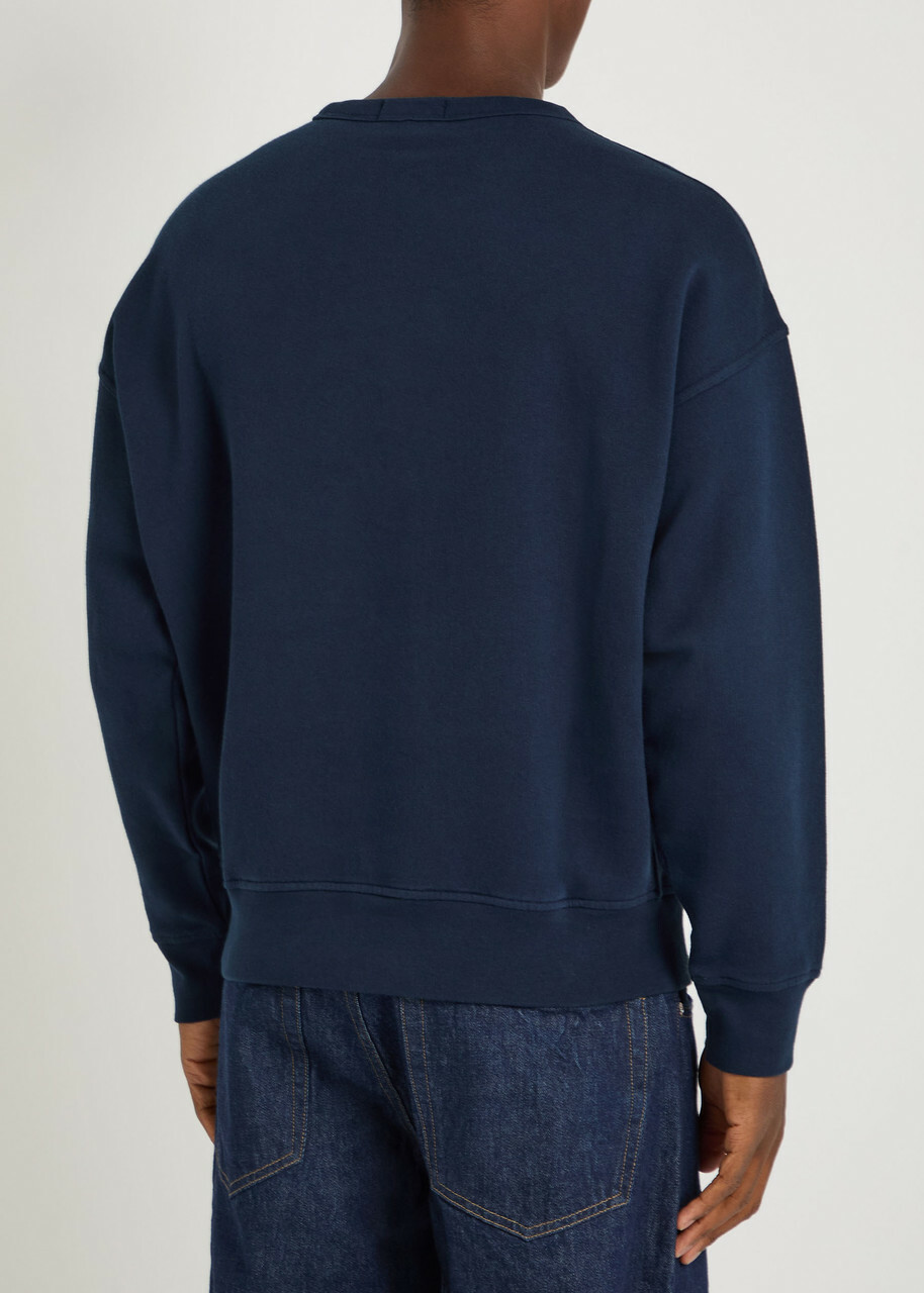 Polo Ralph Lauren Logo-print Cotton-blend Sweatshirt Navy