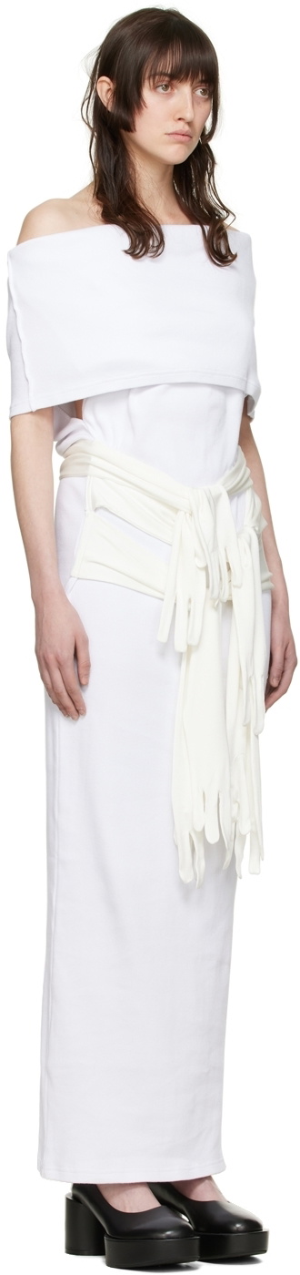 MM6 Maison Margiela White Cotton Maxi Dress MM6 Maison Margiela