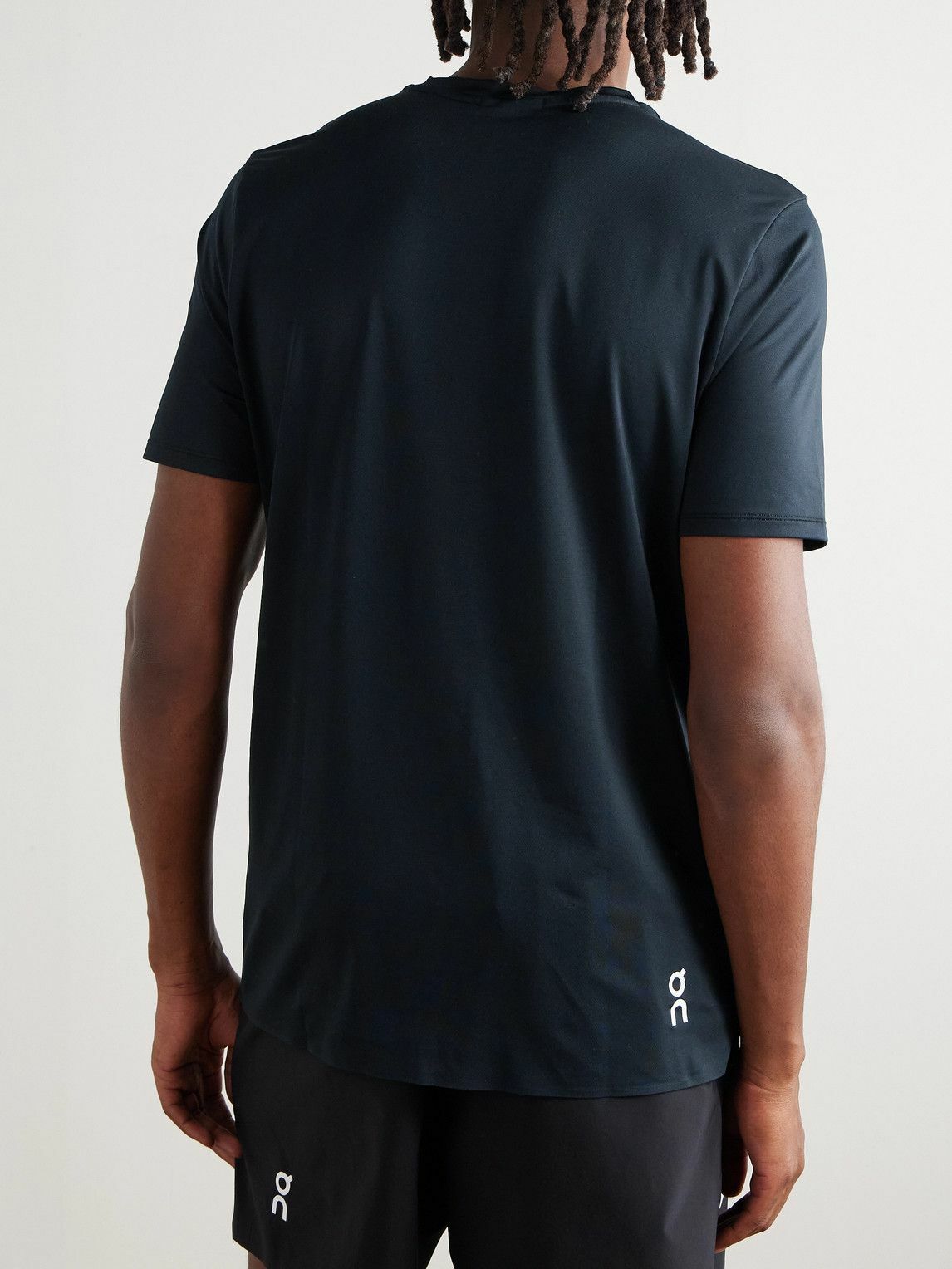 ON - Court-T Stretch Recycled-Jersey T-Shirt - Black